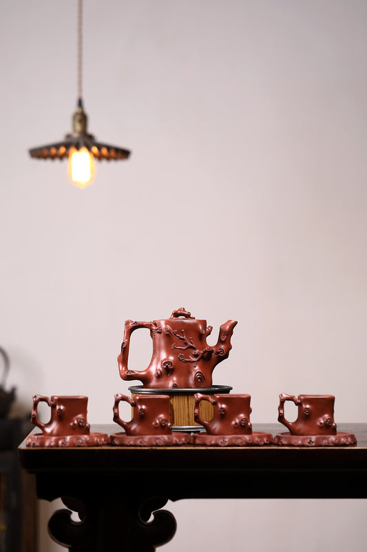 作品收藏【梅桩套组】极品清水500cc勇淑英 江苏省陶瓷艺术大师