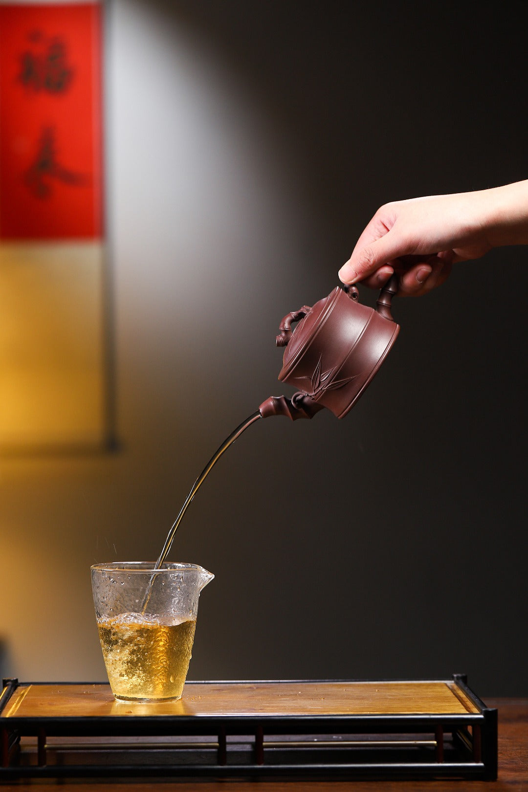 竹段 220cc 9孔 原矿紫泥 【作者】范俊华(国家级工艺美术师)