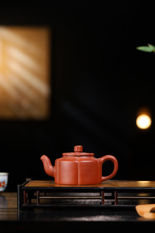 【梅花周盘】 泥料原矿红清水泥 容量280cc 9孔