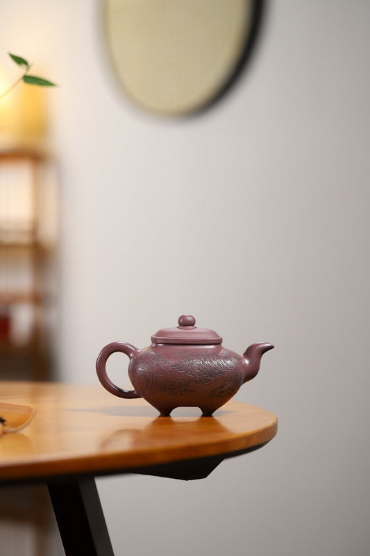 【四方传炉】 泥料原矿天青泥 容量300cc 孔数9孔