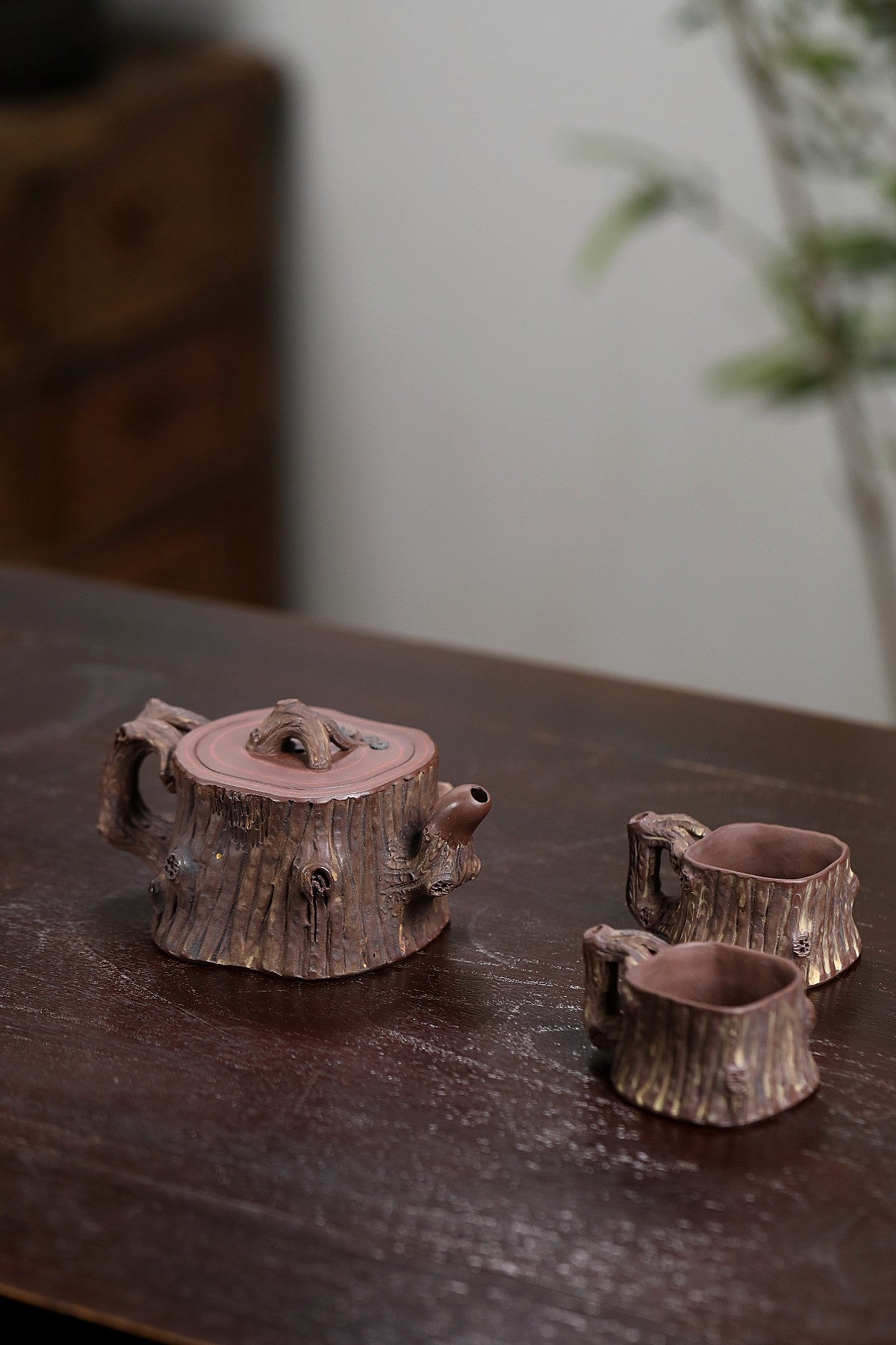 研高韩小虎【松桩套组】珍藏重器 原矿极品紫泥300CC