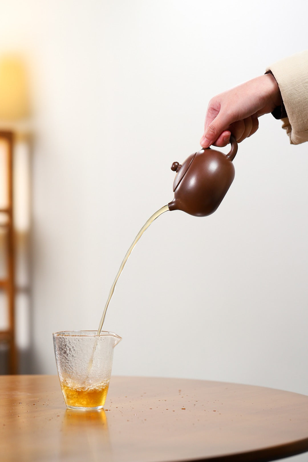 【西施】 陈老师(国家级工艺美术师)原矿文革泥 250cc 内推球孔