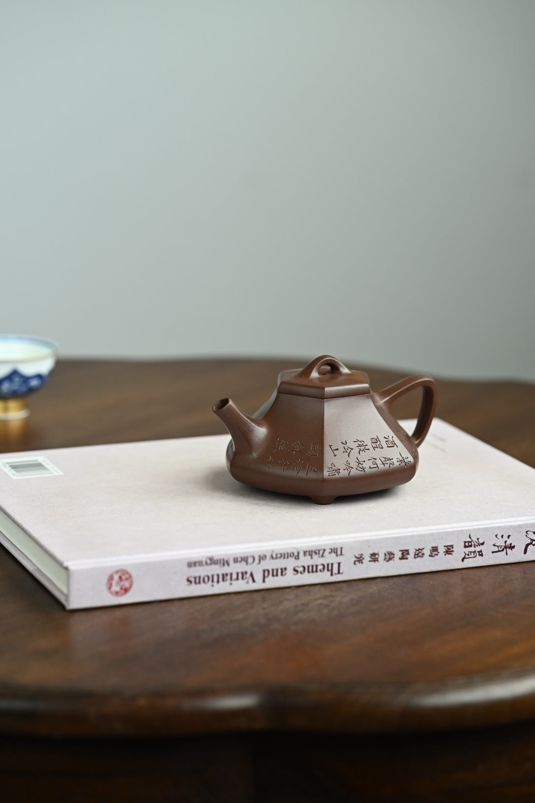 锦瓢·全手工 黄松徒弟刻绘容量210cc原矿底槽清