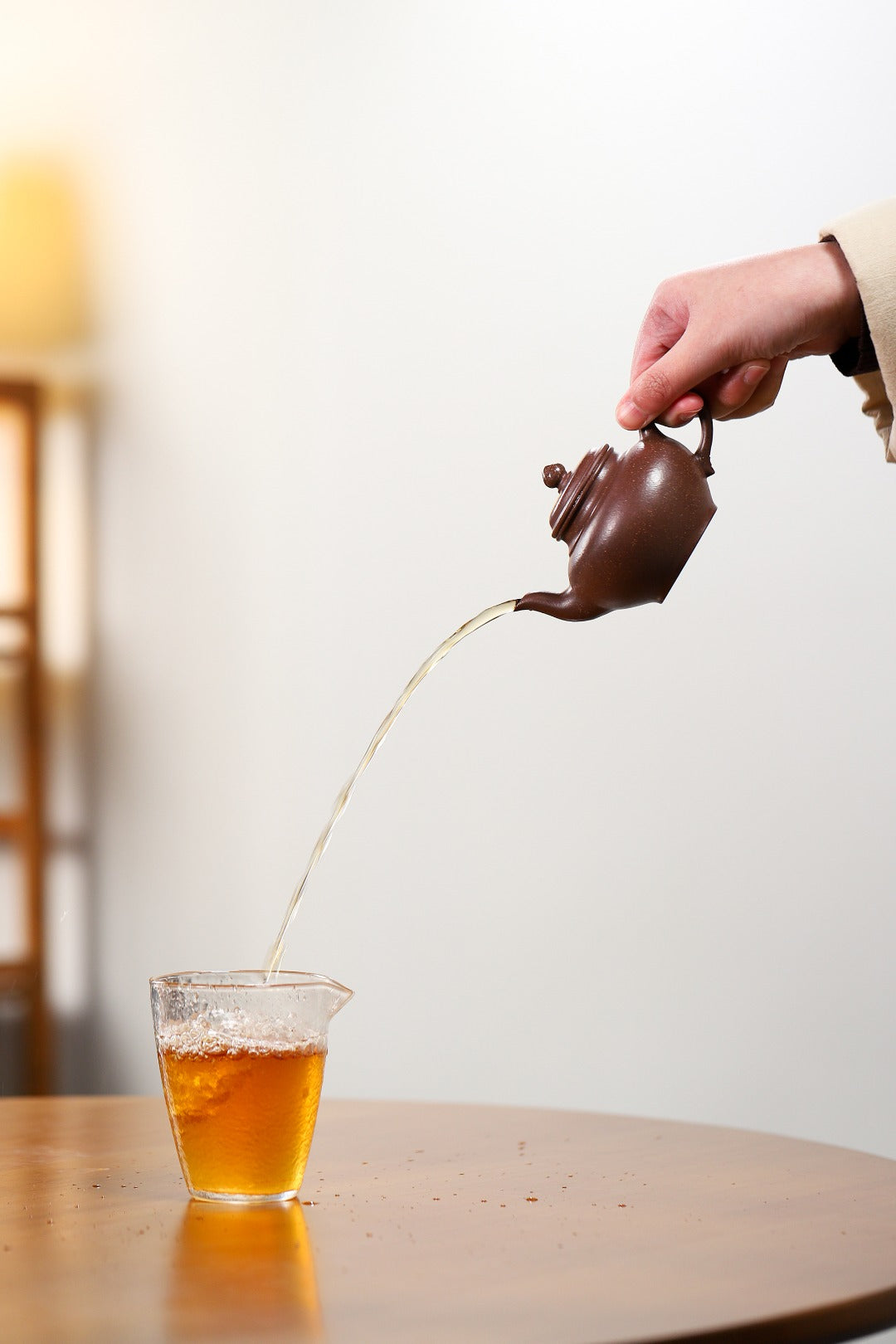 【笑樱】 制壶 陈老师(国家级工艺美术师)原矿紫玉金砂 容量260cc 内推球孔