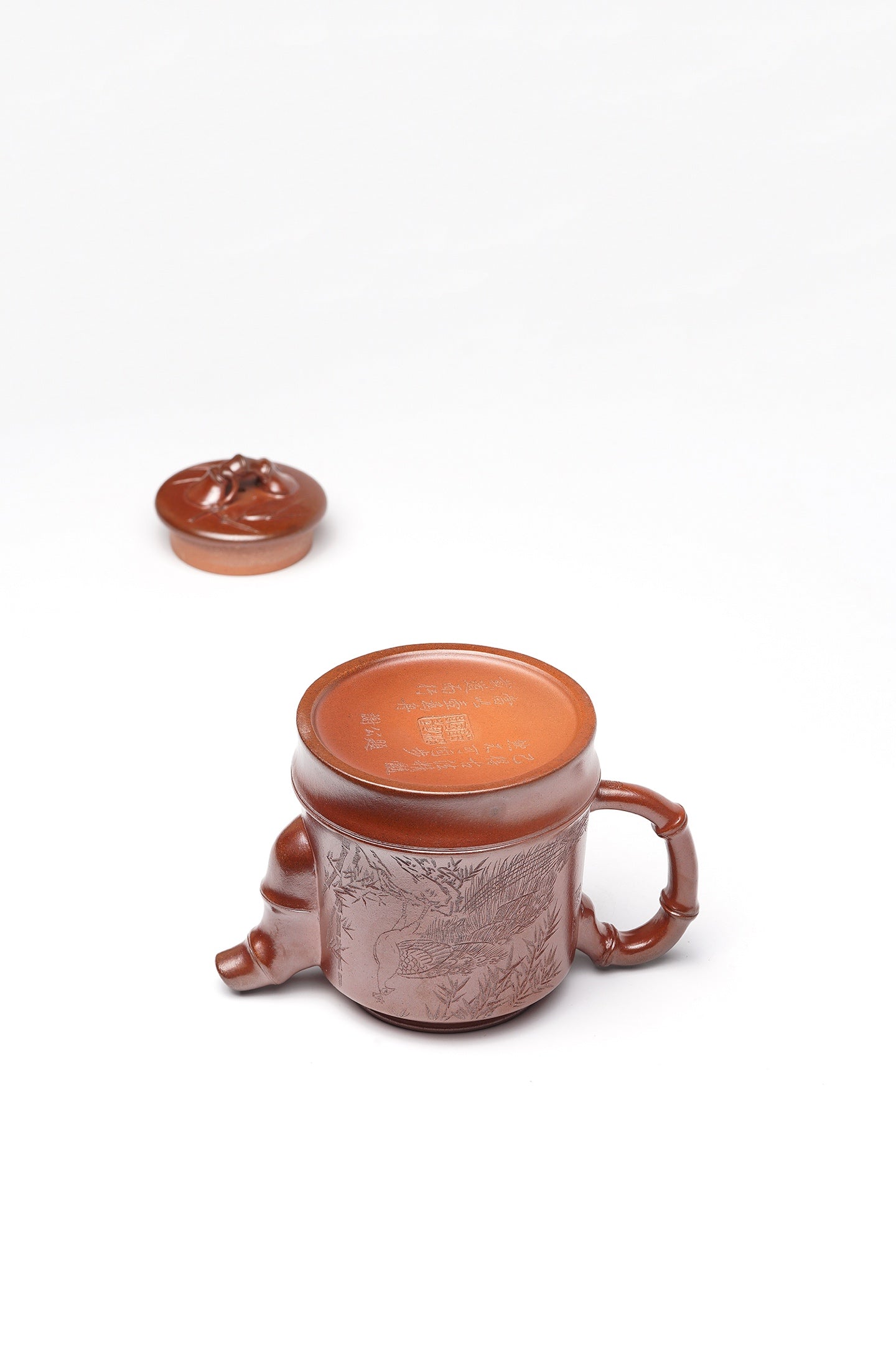 研高佳作 戴静波【壶名】竹趣 【泥料】极品红砂段 【容量】330cc