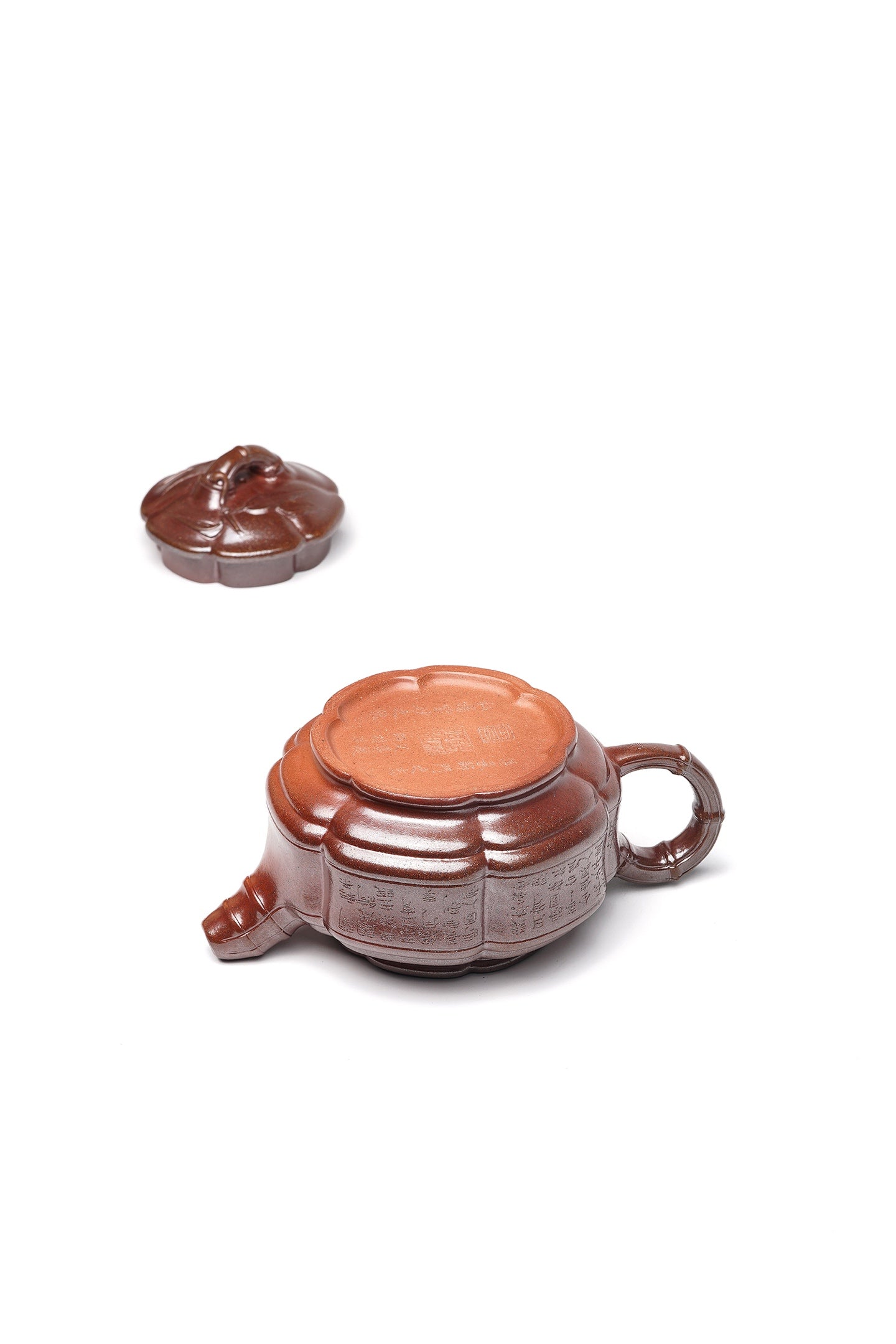 戴静波 【壶名】六方双线竹鼓 【泥料】极品红砂段 【容量】350cc