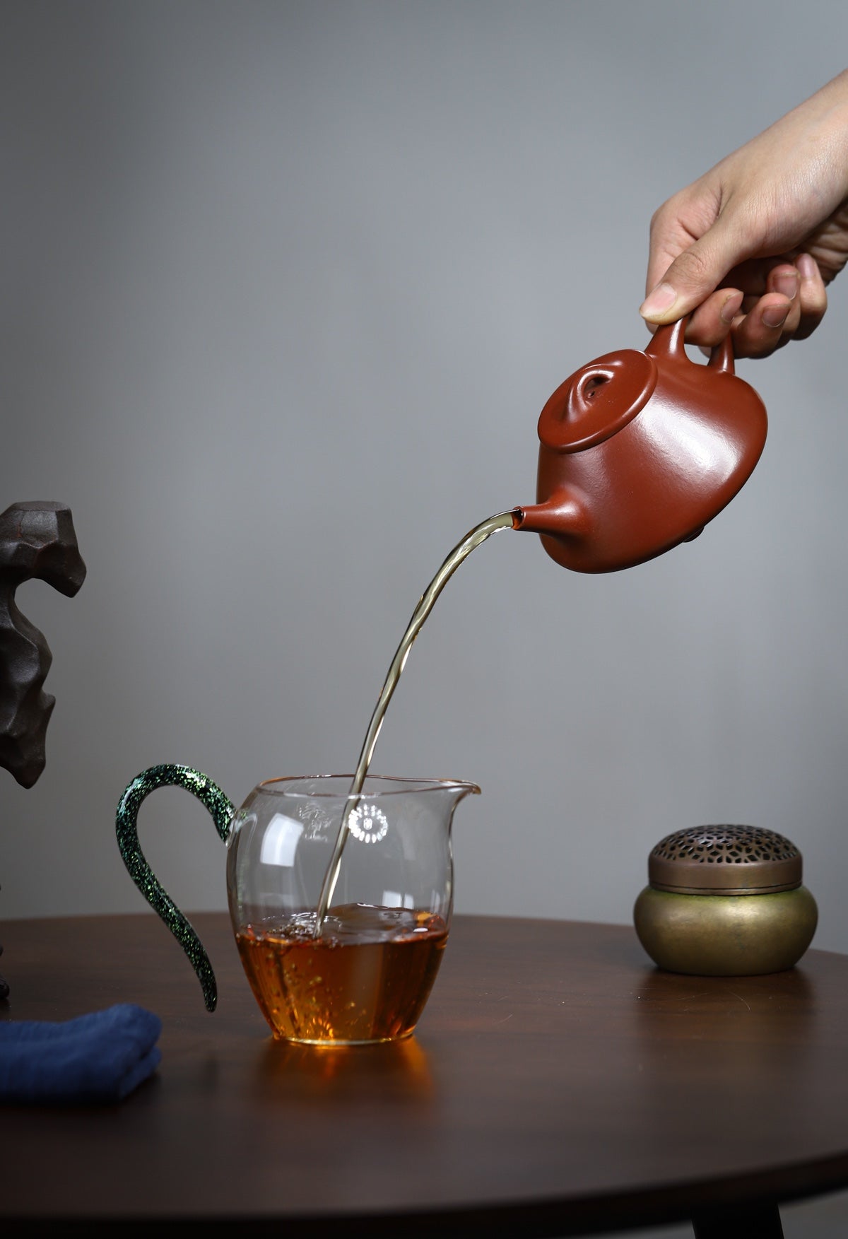 新品【子冶石瓢】· 精品朱泥大红袍· 200cc·14孔