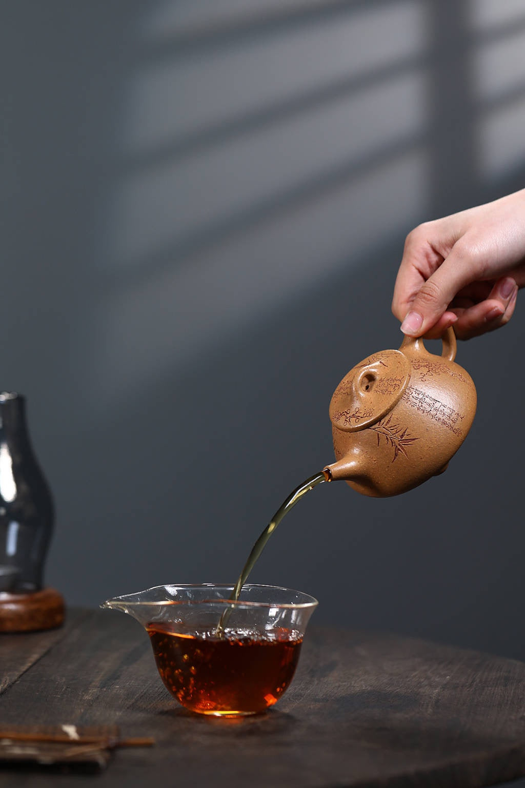 【平盖石瓢】 原矿段泥 容量180cc 14孔出水