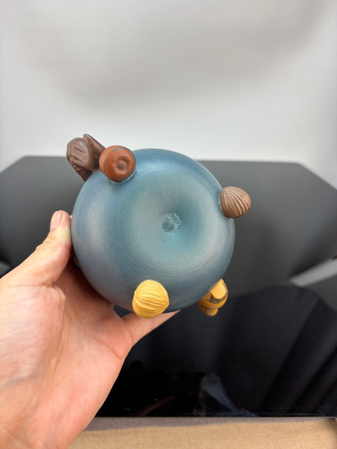 双省大师高建芳佳作《 百果套组》收藏精品重器原矿极品蒋蓉绿泥·400cc