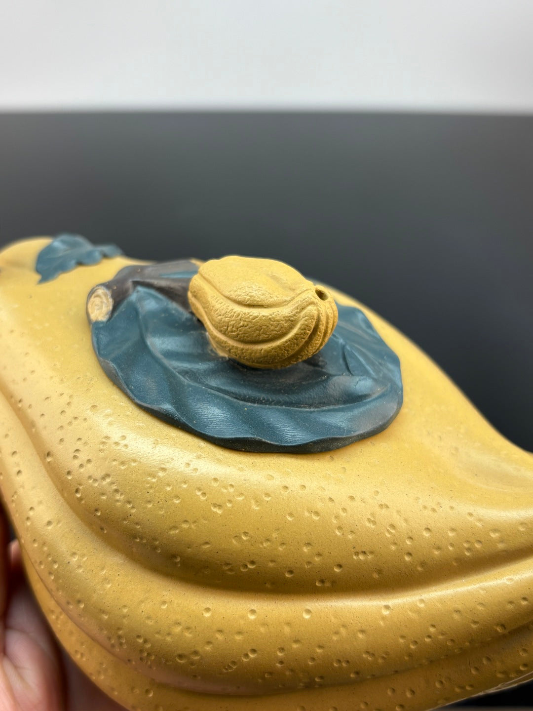 原矿极品芒果泥·400cc中国紫砂十二精英·双省大师高建芳《佛手》精品收藏重器