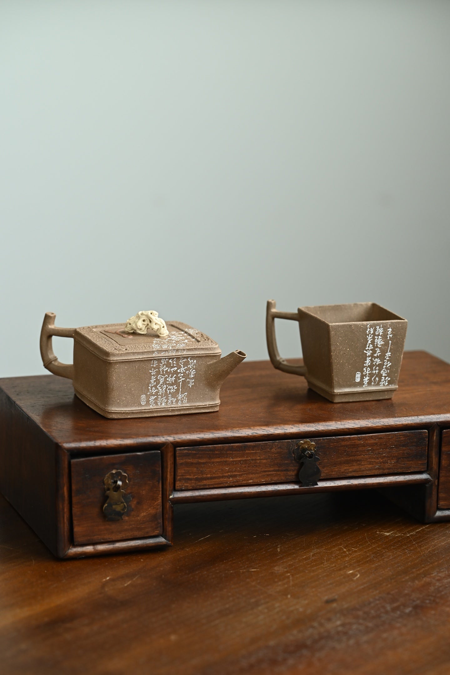 灵竹套组·全手工 壶190cc杯115cc 原矿青段