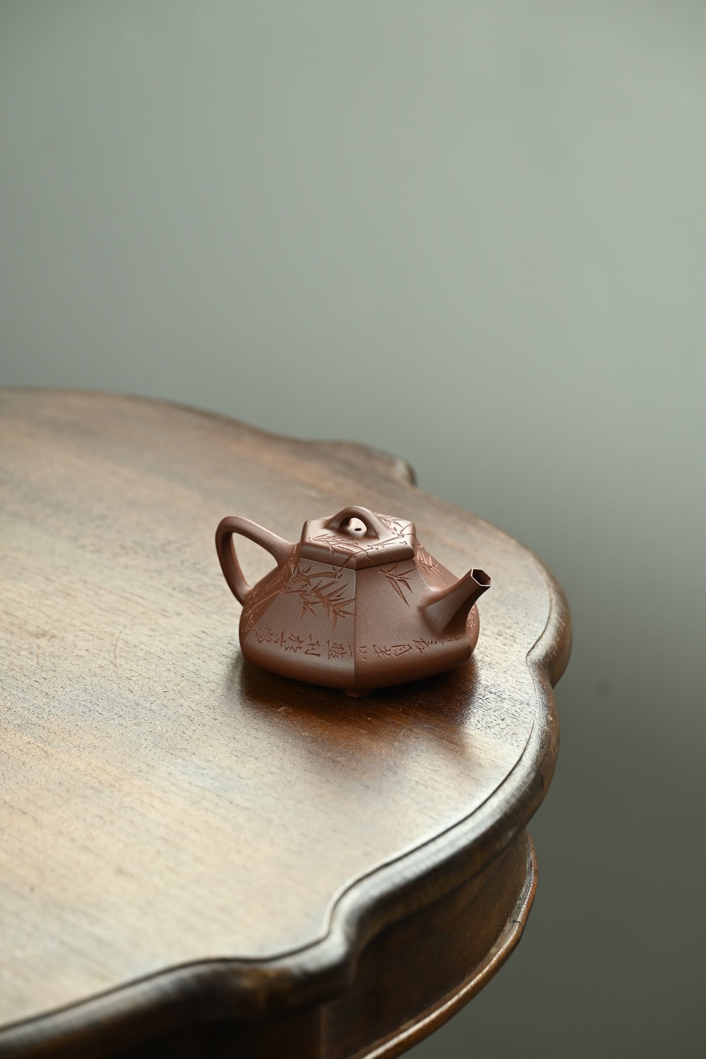 锦瓢·全手工 黄松徒弟刻绘 容量210cc 原矿底槽清