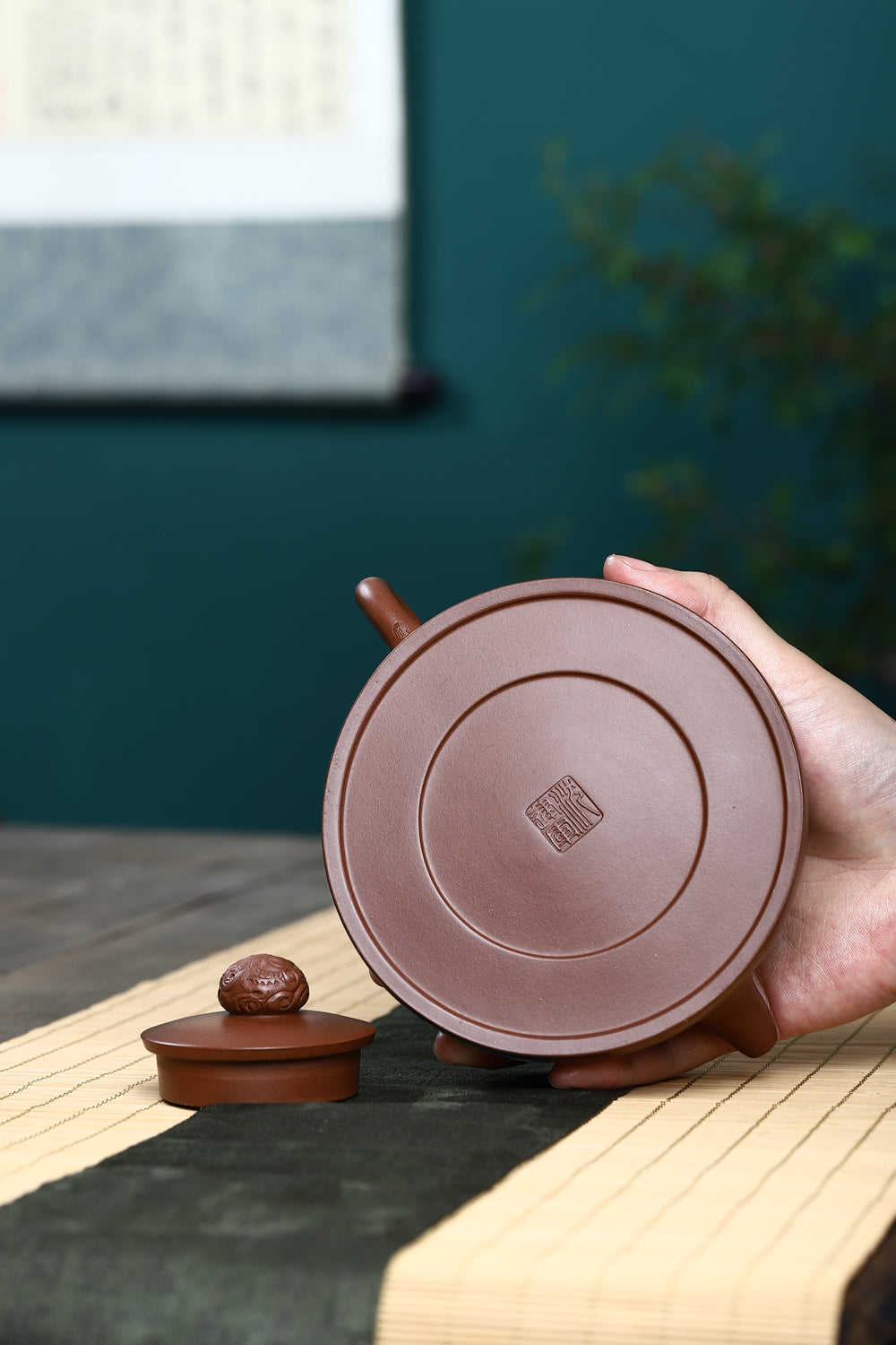 江苏省陶瓷艺术大师力作【鱼跃龙门】 泥料原矿稀有底槽清350cc