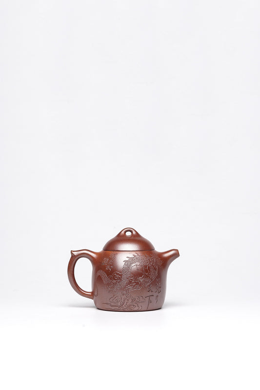 戴静波【壶名】秦权 【泥料】极品红砂段 【容量】230cc