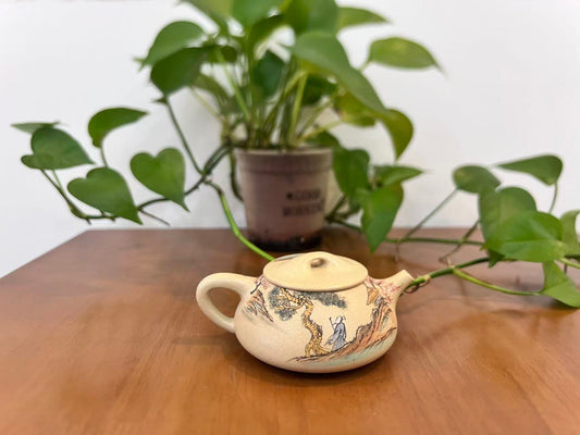 省大师之作 【景舟石瓢】徐南--江苏省陶瓷艺术大师 本山绿(老师家藏料 好泡养) 220cc