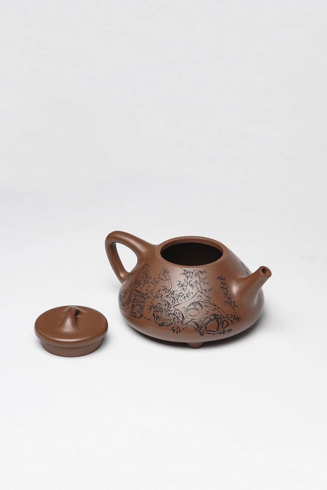 中国陶瓷艺术终身成就奖·储立之大师《子冶石瓢》原矿极品文革泥 450cc 大品