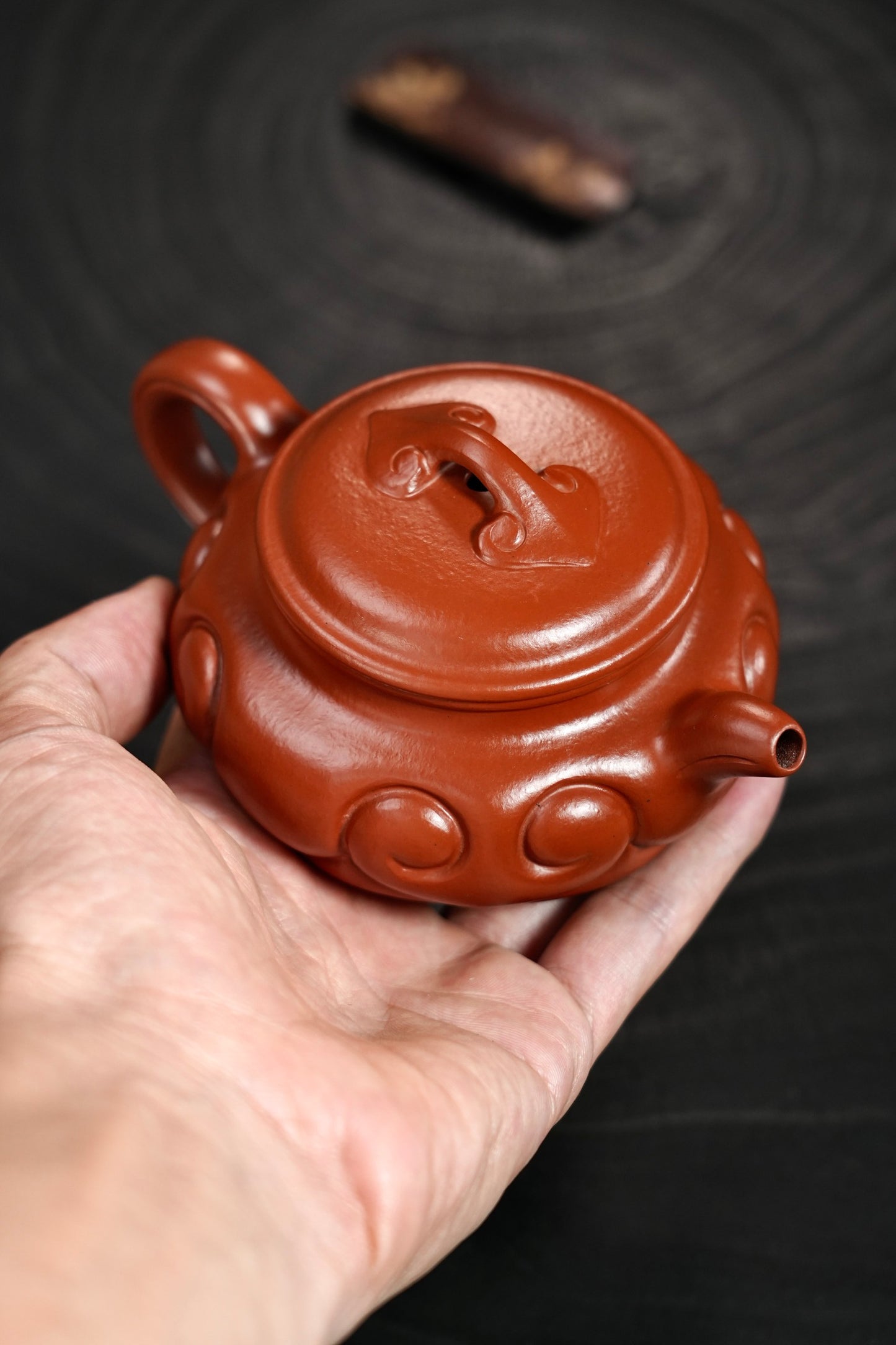 全手工【仿古·如意】 原矿极品朱泥·220cc·7孔