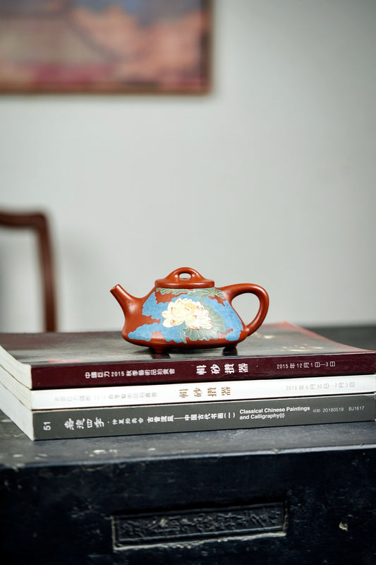 子冶石瓢壶·全手工容量200cc 家藏朱泥