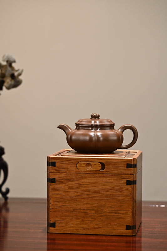 葵仿古·全手工 容量320cc 家藏老紫泥