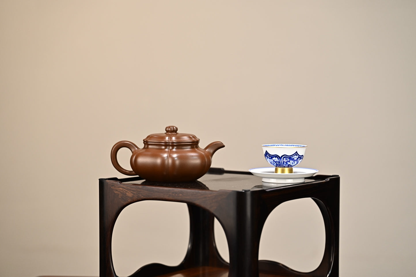 葵仿古·全手工 容量320cc 家藏老紫泥