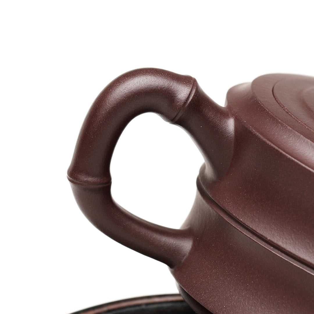 实用器【大口竹段】泥料•原矿老紫泥•200cc 作者•陈老师 (实力派名家) 全手工制作