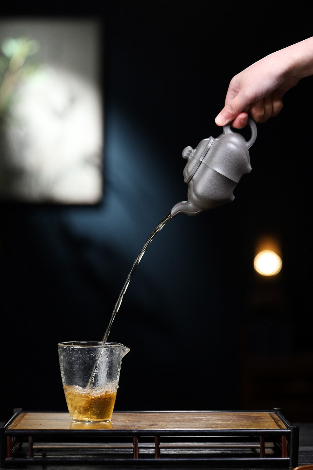 【筋纹传炉】 制壶 吉春萍(国家级高级工艺美术师)原矿青灰段 300cc