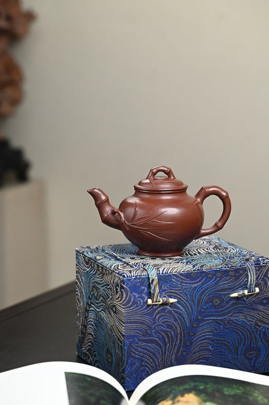 『竹报春』 底槽清·容量350cc·14孔出水·秦国萍(国家级高级工艺美术师)