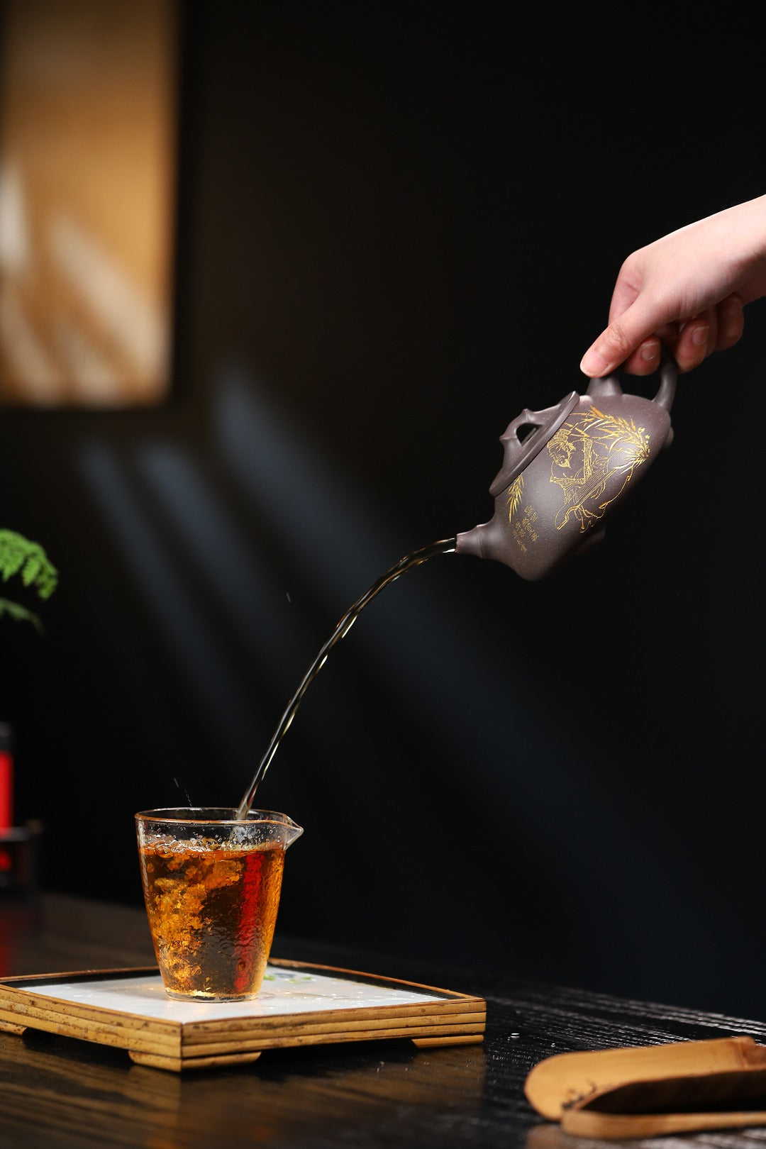 【竹节石瓢】证书持壶照配套齐全 制壶 吴菊凤(国家级高级工艺美术师) 原矿天青泥 容量330cc