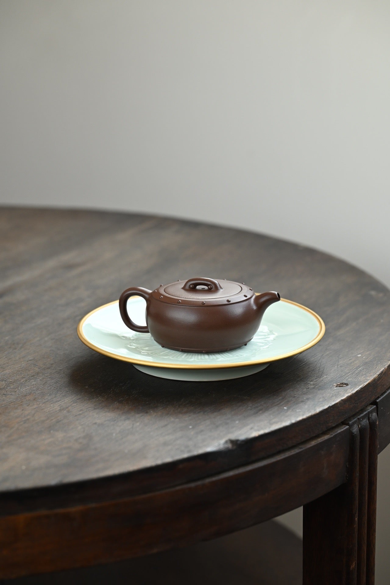 战鼓汉瓦·手工 容量160cc 极品紫泥