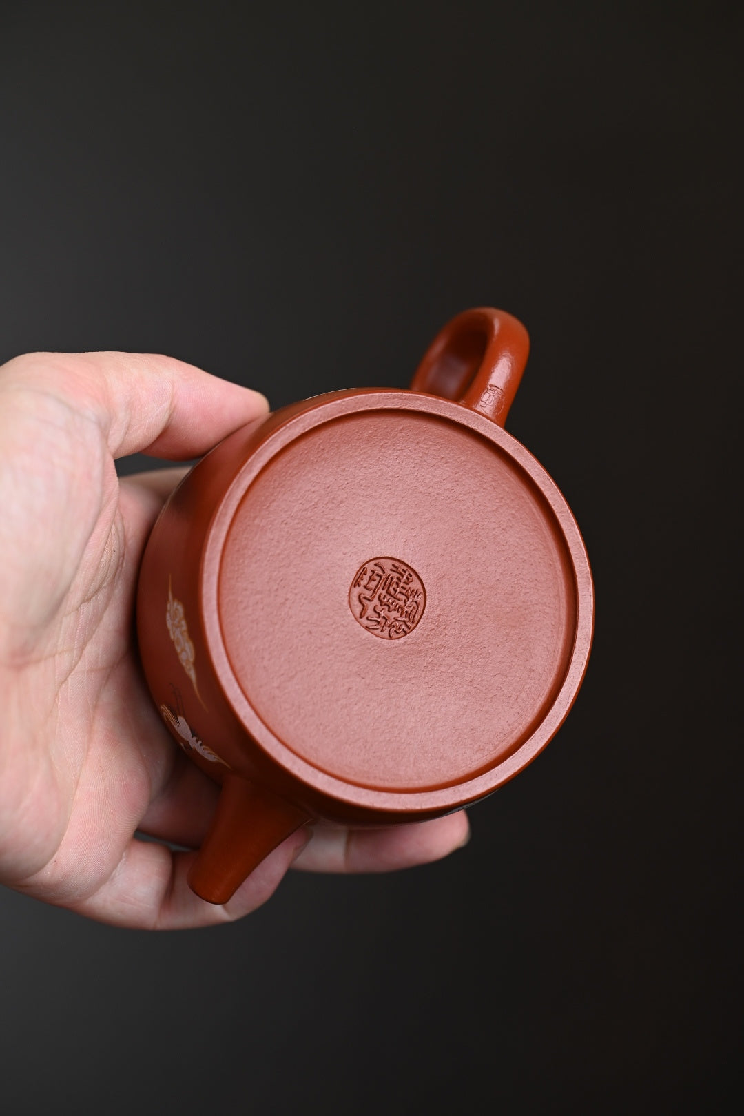 『汉瓦』金银装饰 极品皱皮朱泥·容量120cc·9孔出水·内推·孙建芳(国家级工艺美术师)