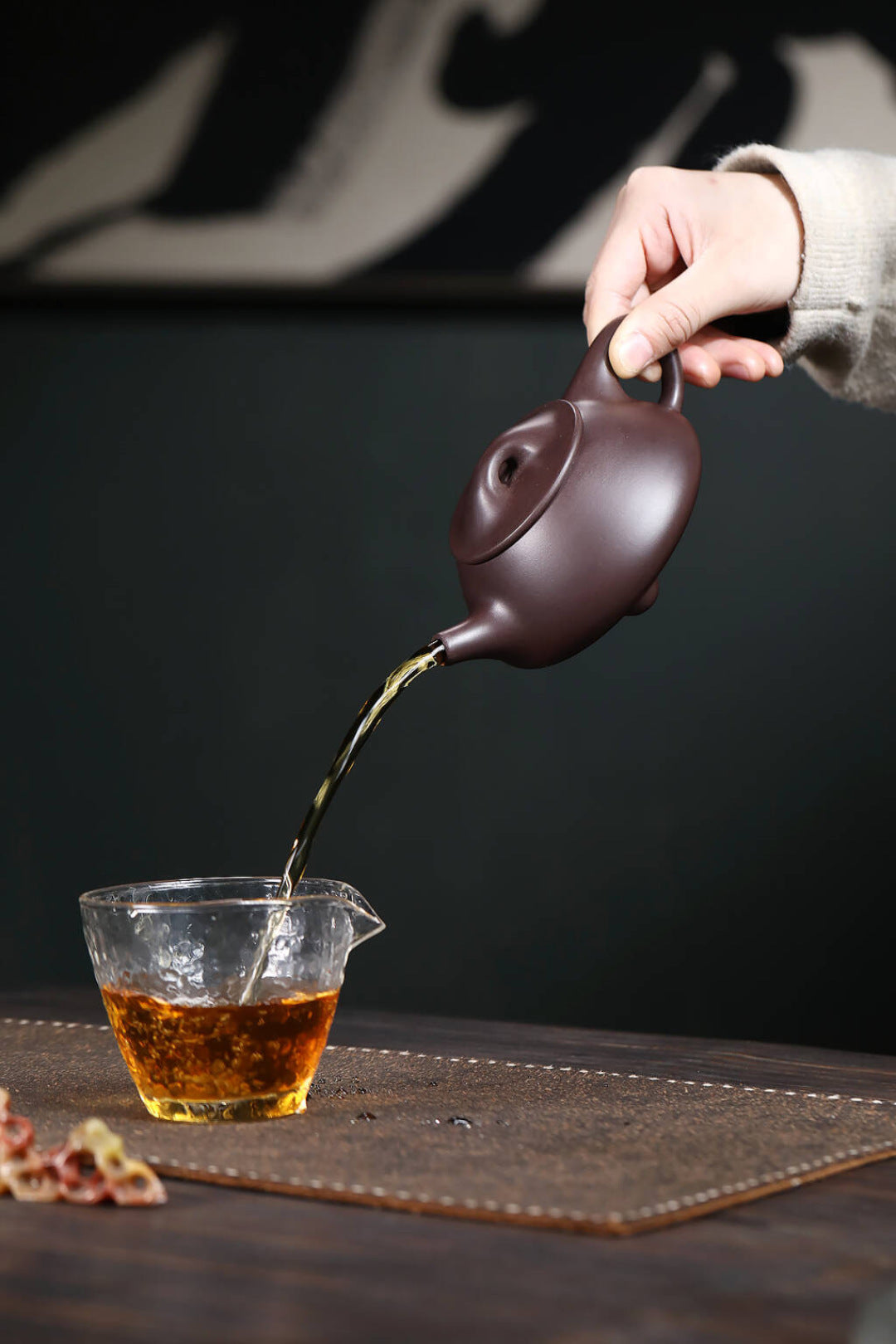 【景舟石瓢】百目黑星紫泥,260cc大容量菱形14孔出水