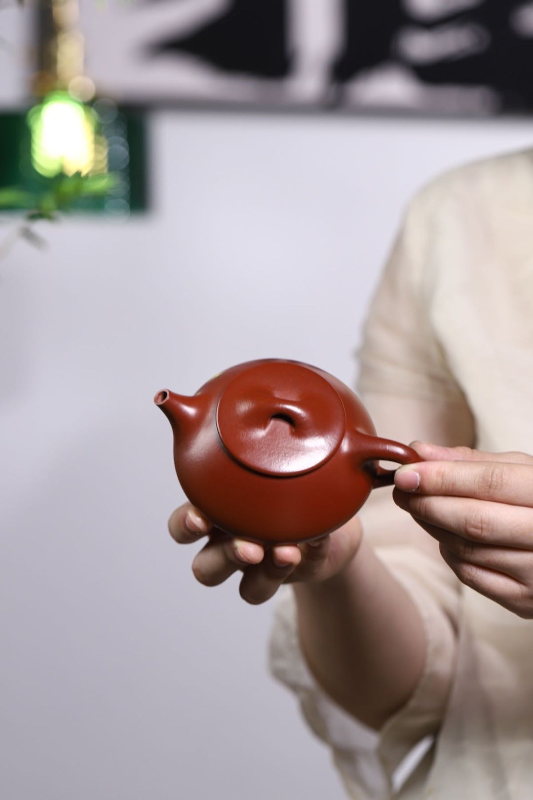 【小满瓢】·极品朱泥大红袍·160cc14孔 非常完美的一款满瓢