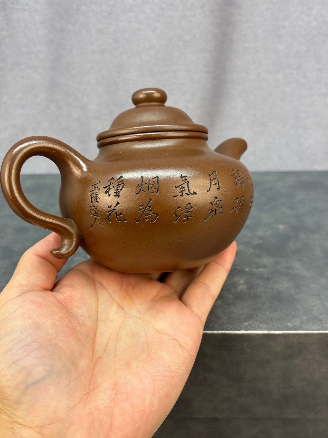 程辉大师《大亨莲子》收藏级重器 原矿极品老紫泥·460cc