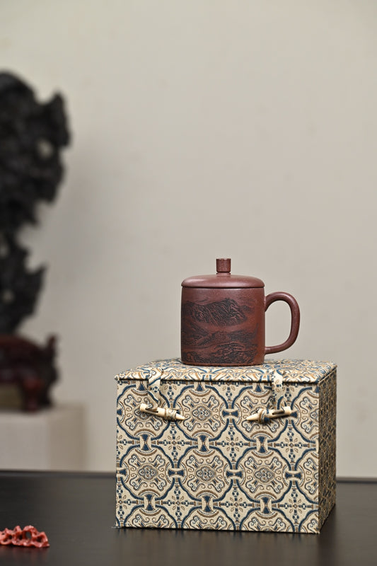 新品· 盖杯·紫玉金砂·容量200cc·陈华军(国家级工艺美术师)