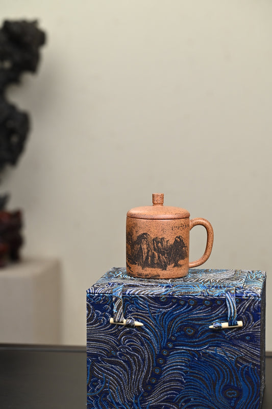 新品·盖杯·特高温龙骨金砂·容量200cc·陈华军(国家级工艺美术师)