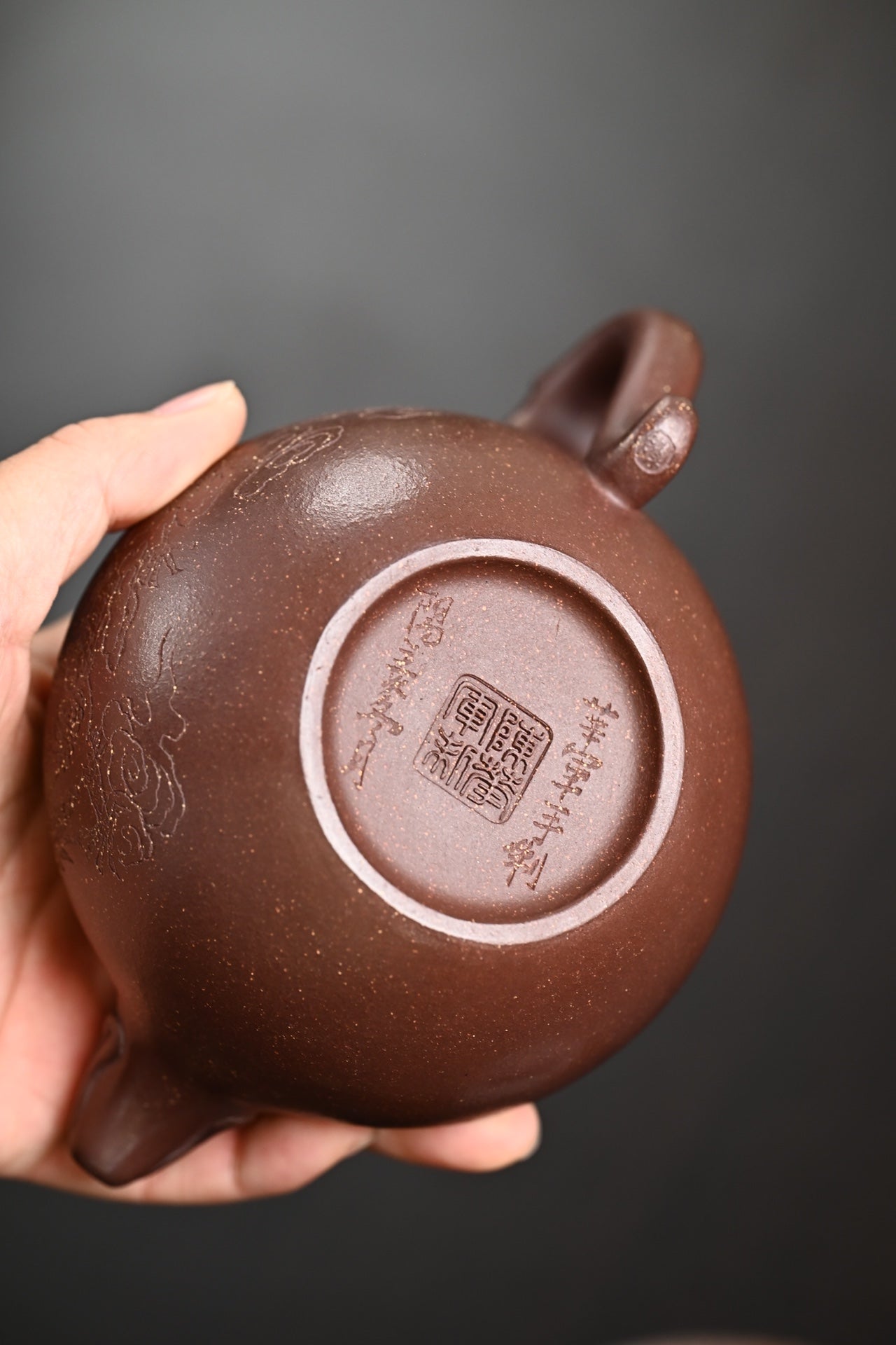 『莲子』套组 紫玉金砂·壶300cc·杯80cc 内推·陈华军(国家级工艺美术师)