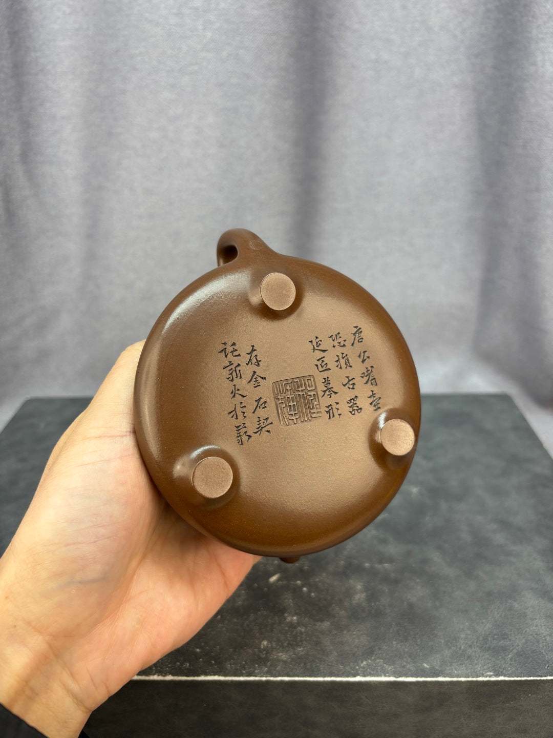 紫砂界的功勋级重器《子冶石瓢》原矿极品老紫泥 260cc中国陶瓷艺术终身成就奖获得者·程辉之作