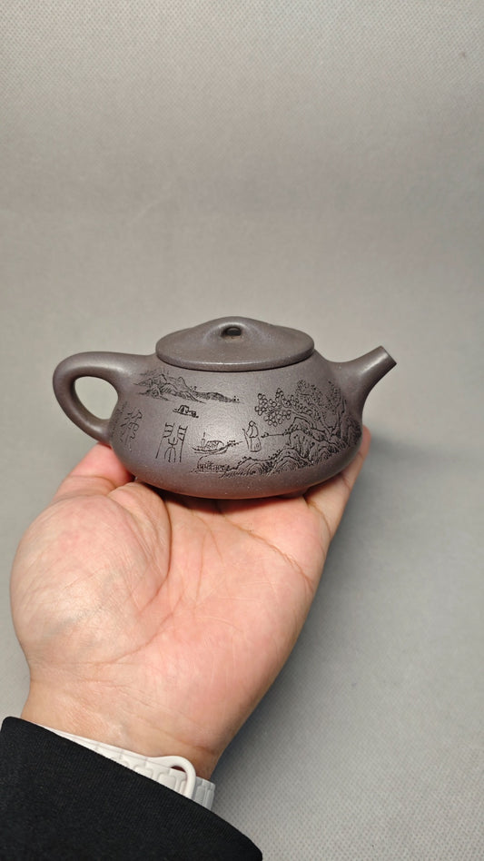 【景舟石瓢】 制壶:焦亚强 (国家级工艺美术师) 泥料:原矿青段泥 容量:200cc