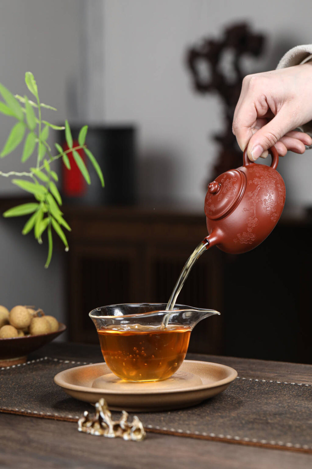 【寒江】顶级大红袍泥料/180cc内推球孔出水