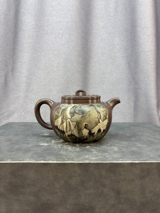 程辉大师佳作福利·紫砂界的功勋级重器《太极如意》原矿极品乾隆青灰段 500cc