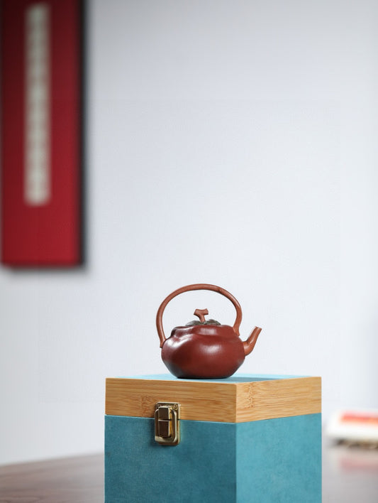 柿柿如意 【精工手制·全手工·仿生器·130CC·降坡泥内胎粉浆提梁】