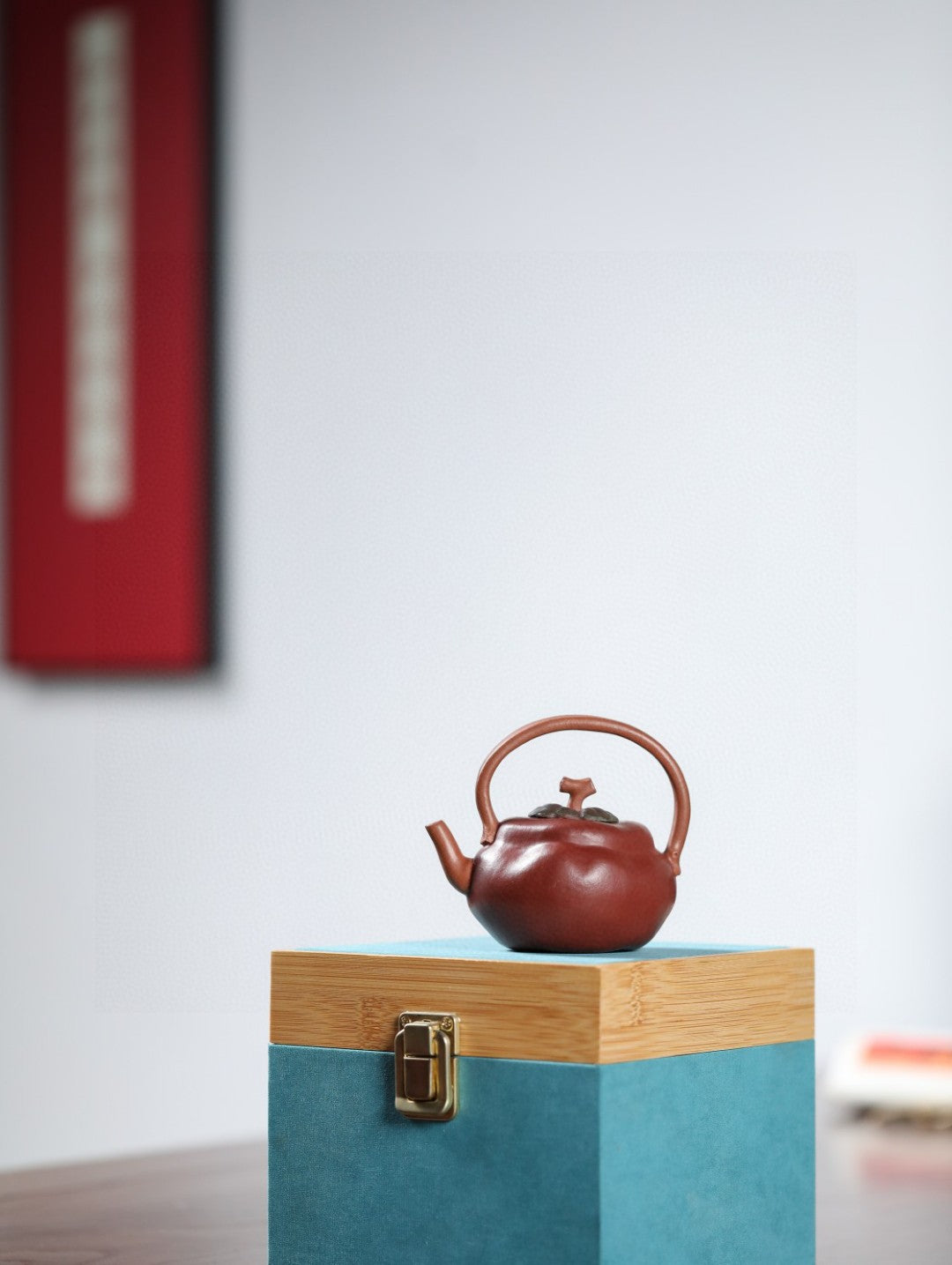 柿柿如意 【精工手制·全手工·仿生器·130CC·降坡泥内胎粉浆提梁】