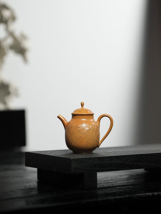 妙有壶 | 【传统手制 优质黄金段 柴烧 慕古器 内推球孔 容量50cc民间实力派作品】
