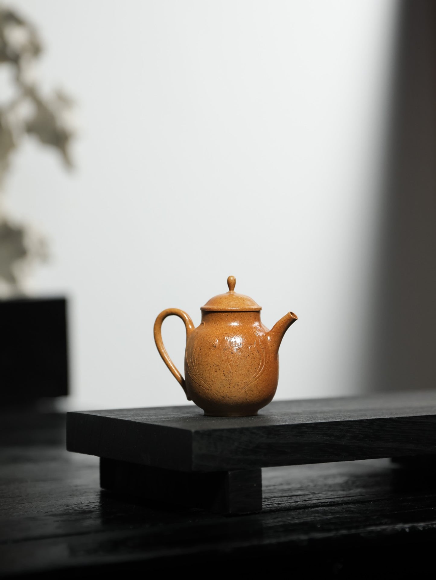 妙有壶 | 【传统手制 优质黄金段 柴烧 慕古器 内推球孔 容量50cc民间实力派作品】