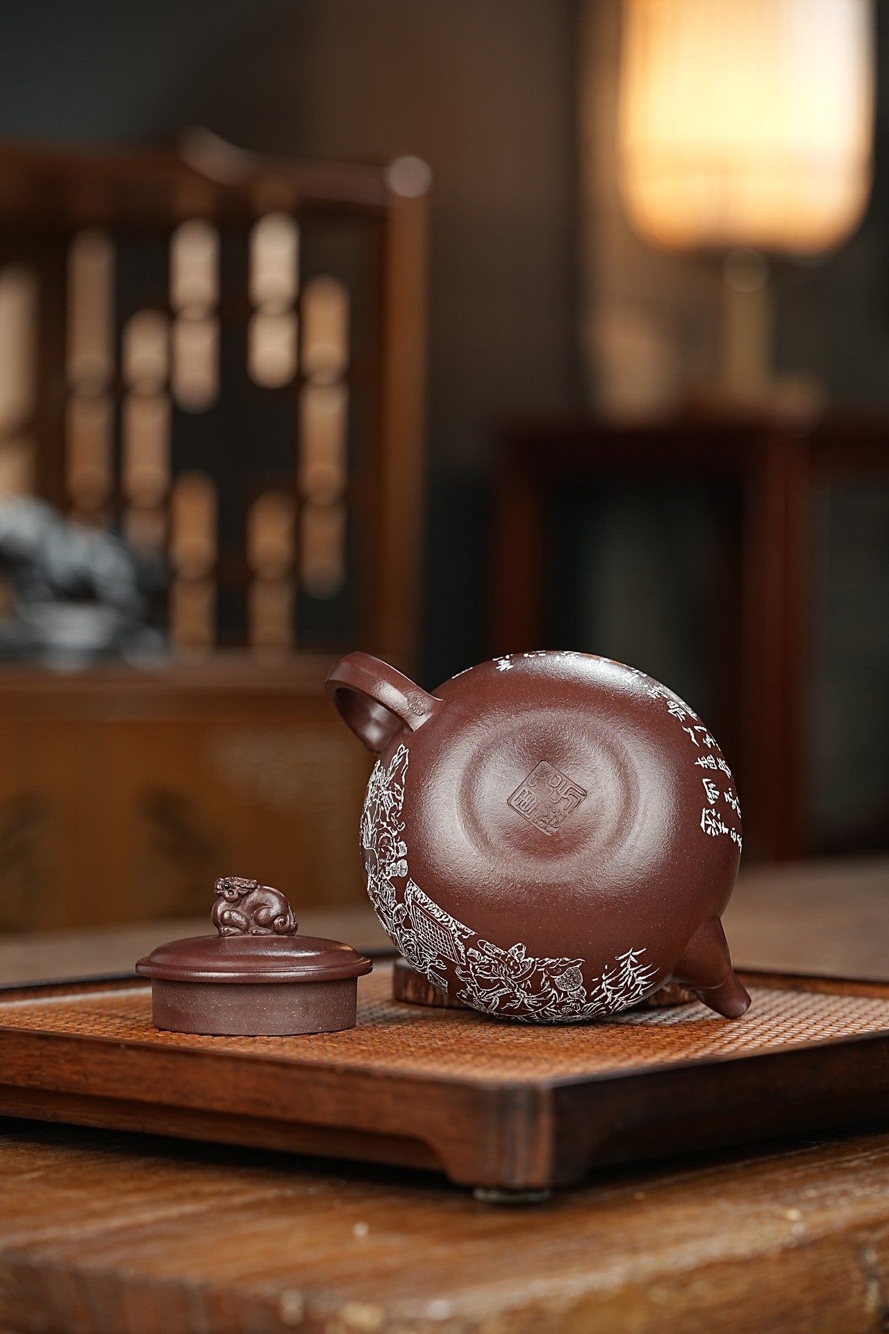 新品【龙行天下】 紫茄泥 280cc 作者:邵方军(国家级工艺美术师)手工制作