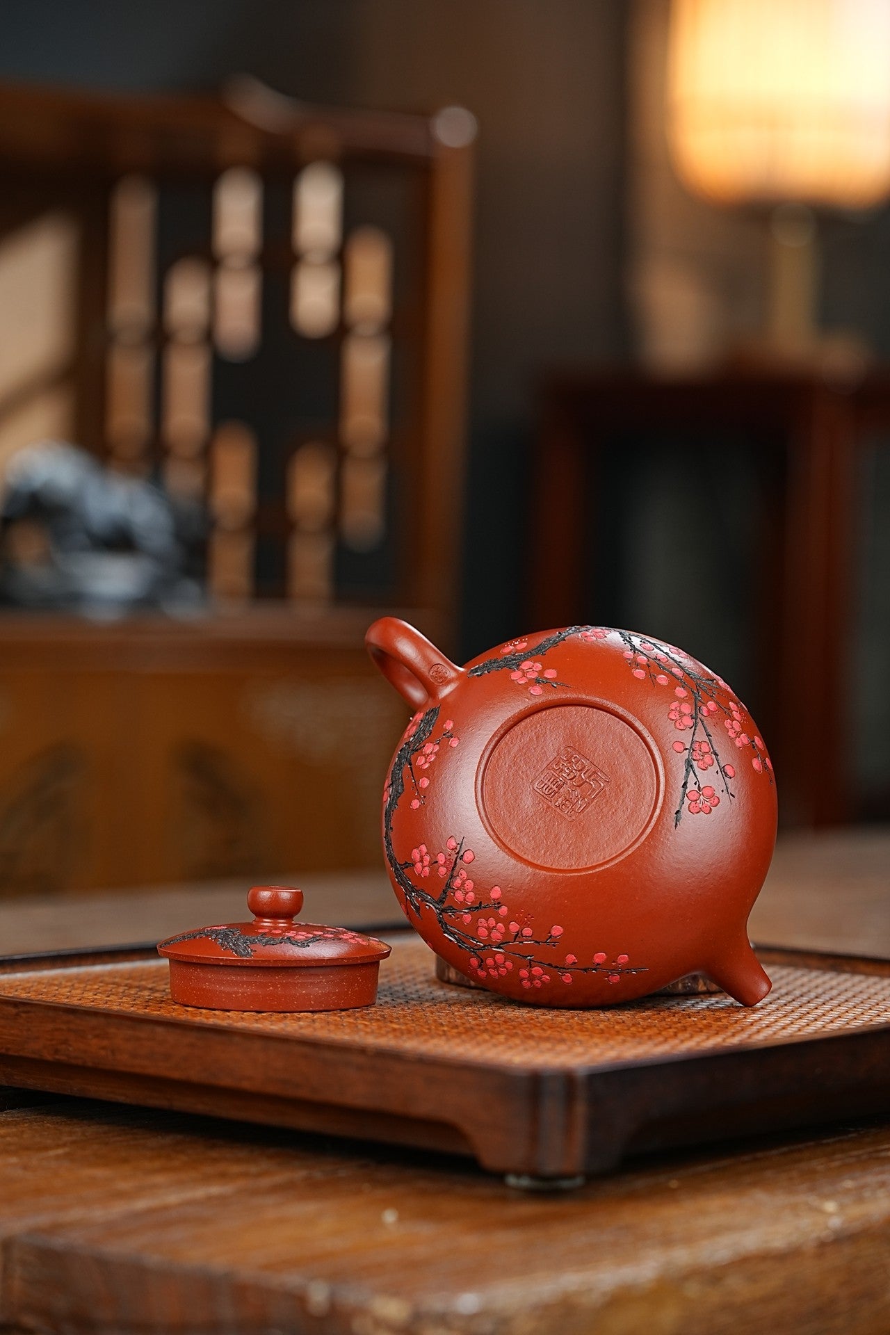 双工新品【扁腹】邵氏朱泥 170cc 邵方军(国家级工艺美术师)全手工制作