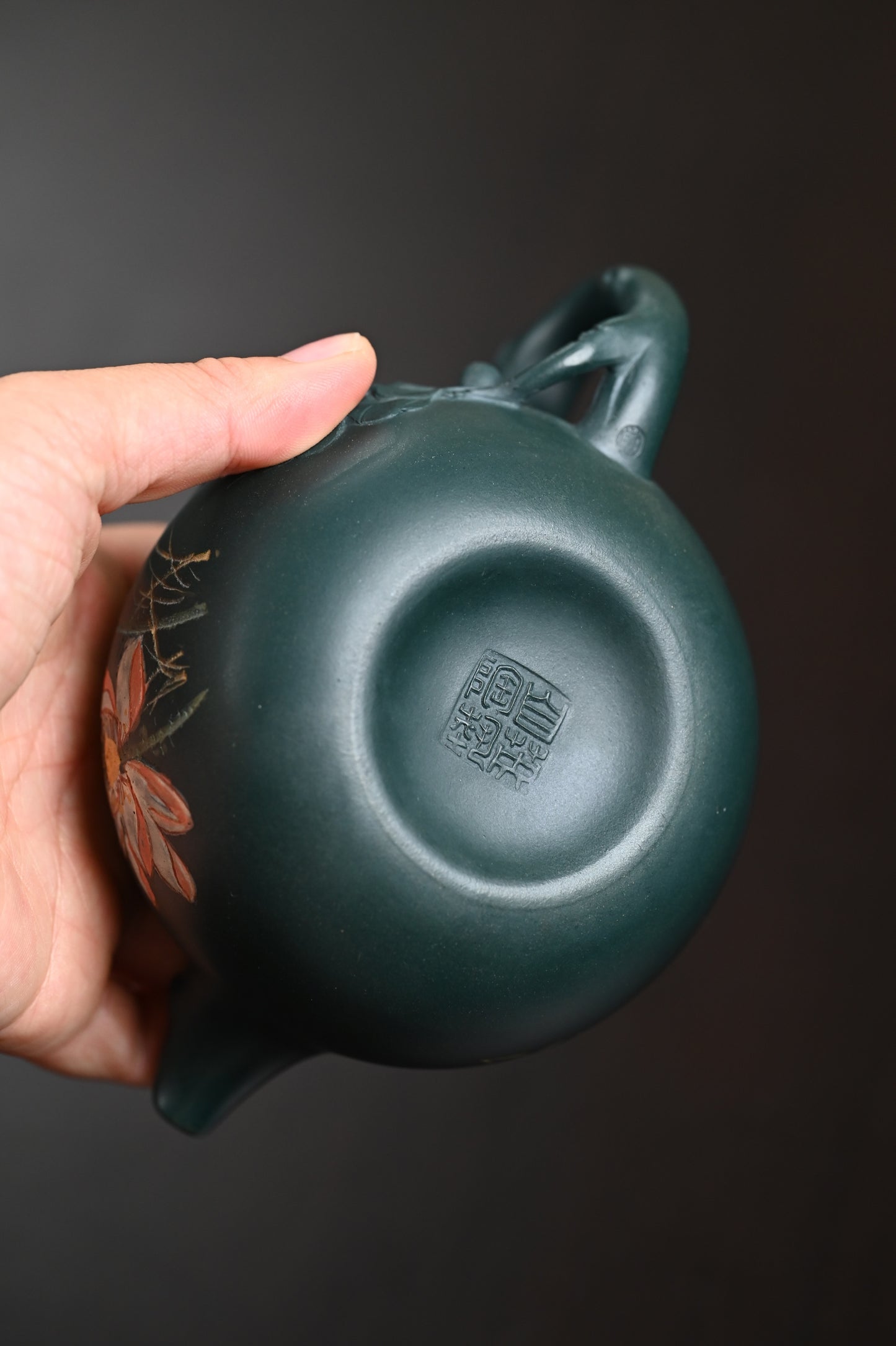 研高· 『开心果』 景舟绿泥·容量250cc·9孔出水·黄自英(研究员级高级工艺美术师)