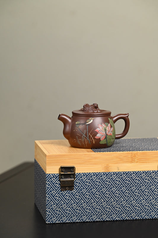 研高· 『祥瑞』 一厂老紫泥·容量250cc·19孔出水·黄自英(研究员级高级工艺美术师)