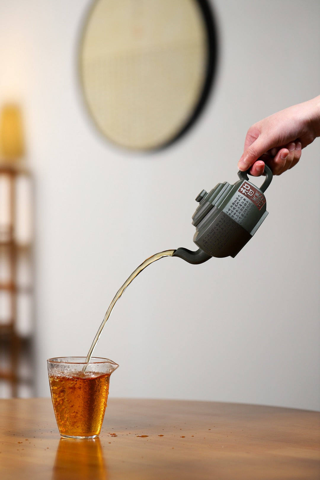 【六方雪华】证书持壶照配套齐全 吴菊凤(国家级高级工艺美术师)原矿绿泥 370cc