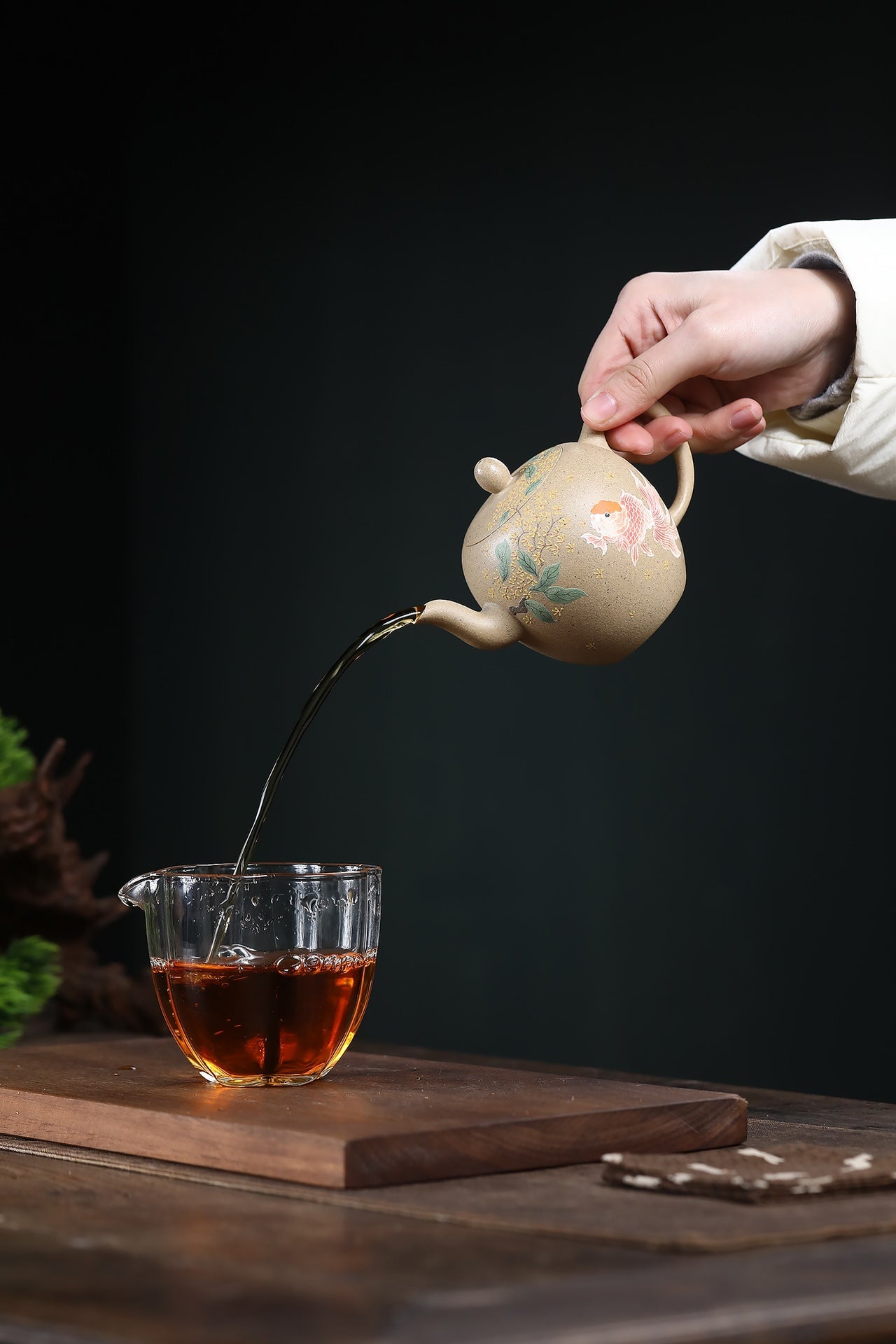 美人肩·本绿•·手工泥绘容量 200cc 内推孔